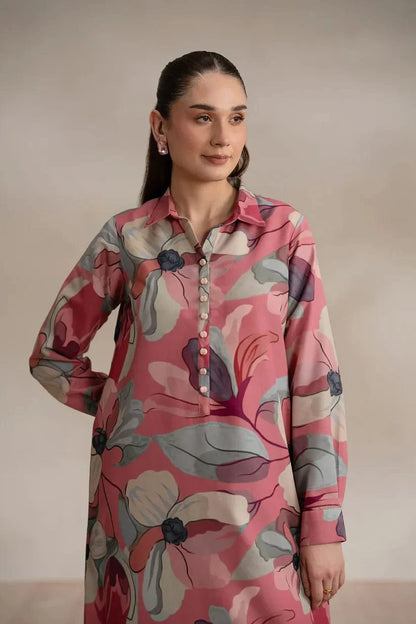 D-730 Printed Silk 2pc Wt