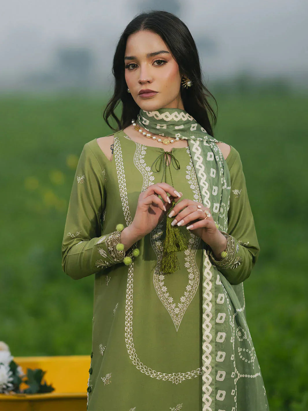 Izel D-2888 Embroidered Lawn 3pc