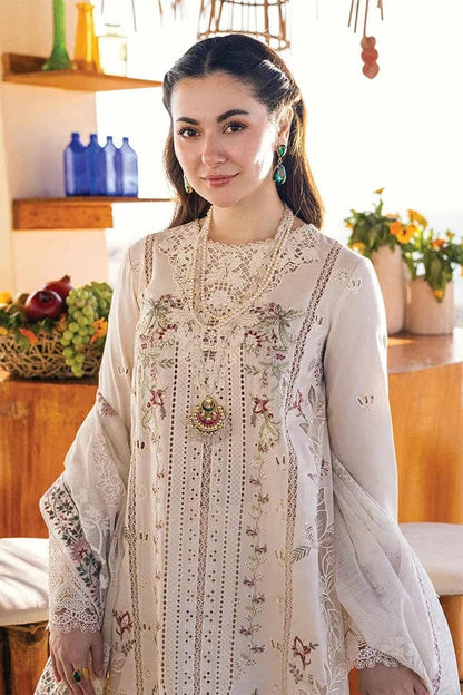 Qalamkaar QL-1023 Chikenkari Embroidered lawn 3pc