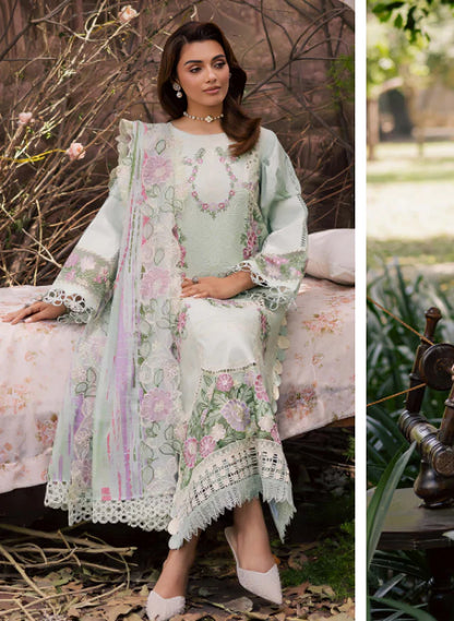 EID Collection Parishay Embroidered lawn Three Piece D-271