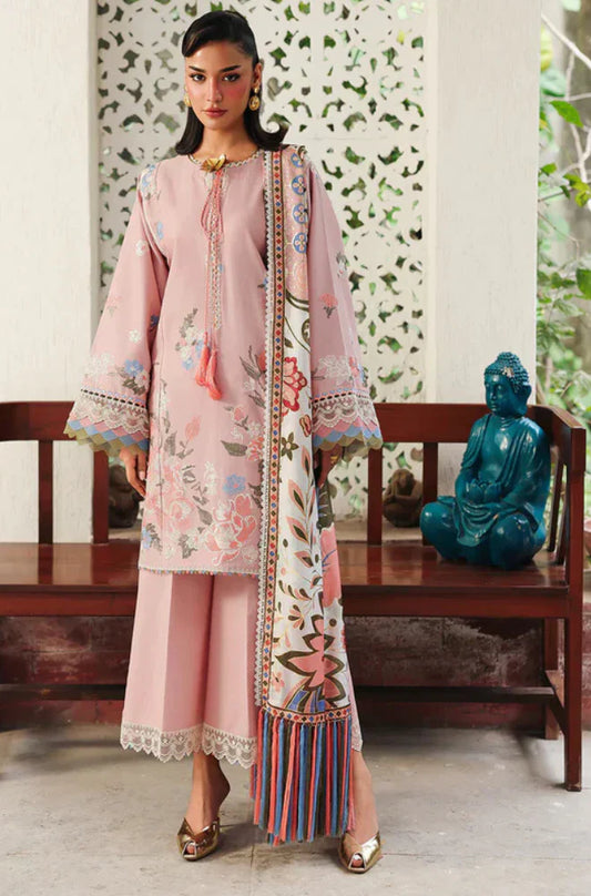 Bin ilyas D-287 Embroidered Lawn 3pc