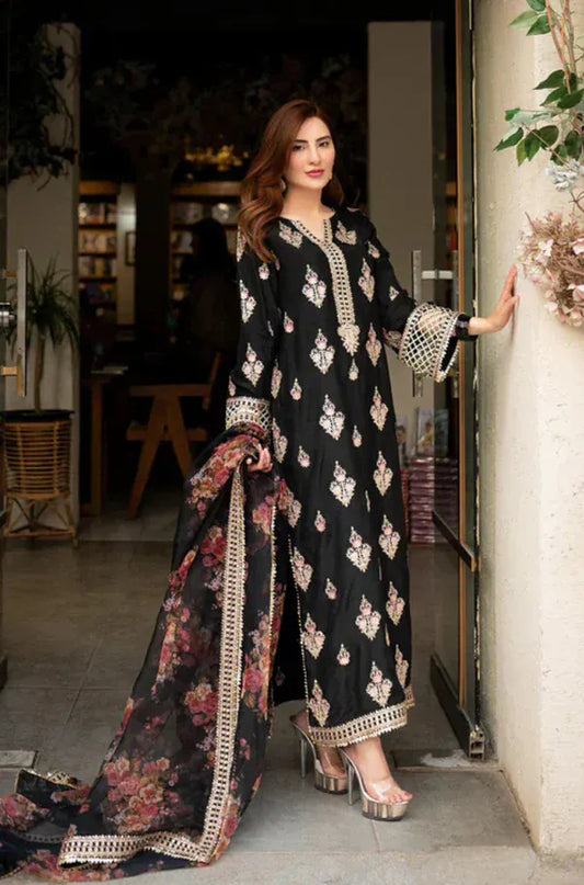 Sapphire As-177 Embroidered Dhanak 3pc