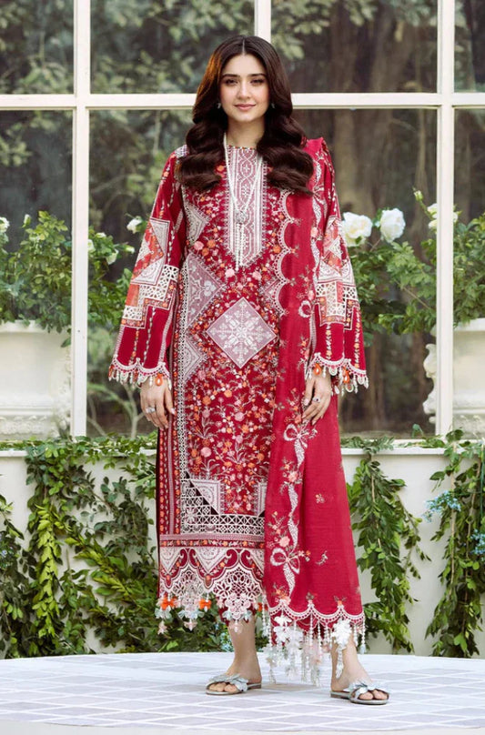 Bin Ilyas BI-002 Embroidered Lawn 3pc