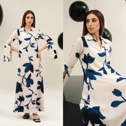 D-724 Printed Silk 2pc Wt