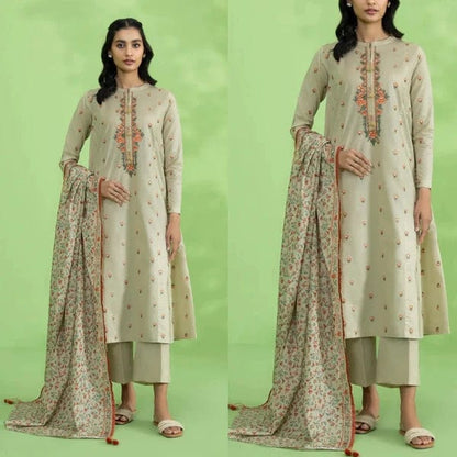 Sapphire SPW-762 Embroidered Dhanak 3pc Wt
