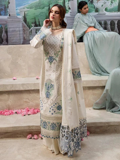 Qalamkaar QL-1024 Chikenkari Embroidered lawn 3pc