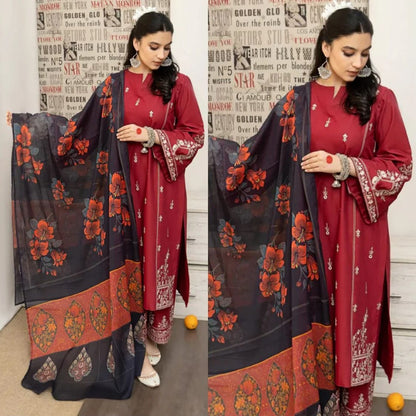 Urge UR-696 Embroidered Lawn 3pc