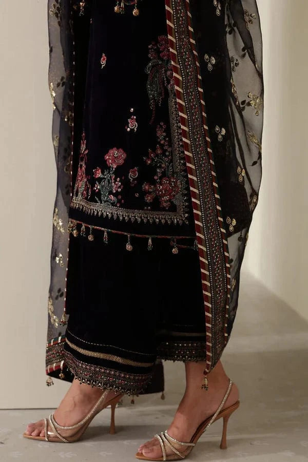 Baroque BQR-952 Velvet Embroidered 3pc