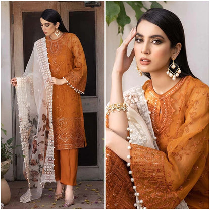CS-02 Lawn Embroidered 3pc